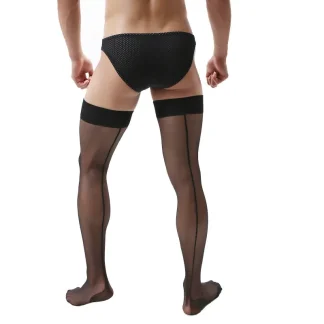 Sheer Male Underwear Stockings