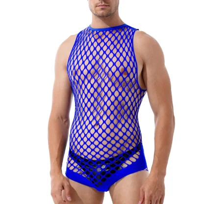 Fishnet Sleeveless Bandage Jumpsuit - Image 6