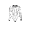 Long Sleeve Fishnet Bodysuit