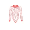Long Sleeve Fishnet Bodysuit - Image 3
