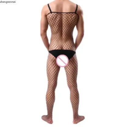Exotic Fishnet Bodysuit - Image 3